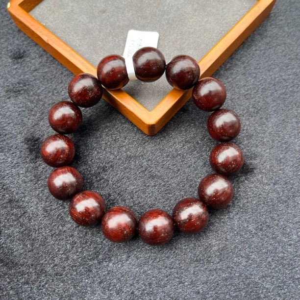 【满星】印度小叶紫檀1.5单圈手串XY15004