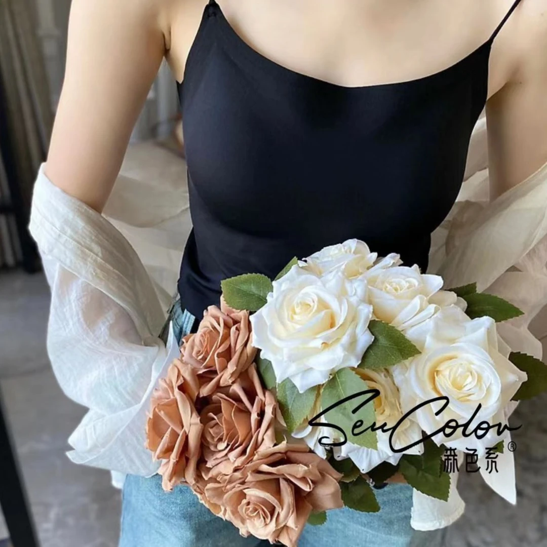 主播优选一体杯高弹吊带背心