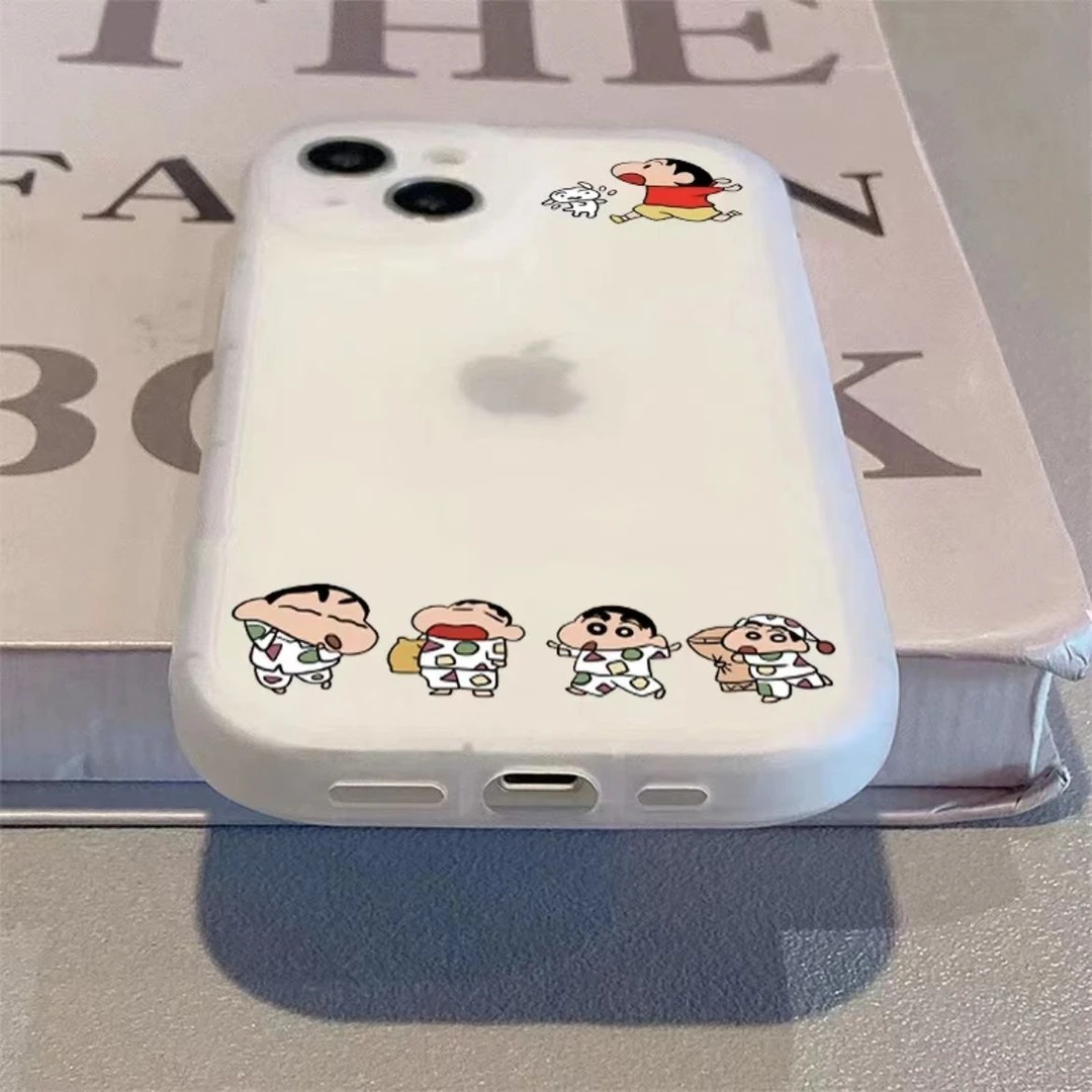 惊吓小新苹果15ProMax手机壳iPhone14防摔13全包12新款11软壳X女8