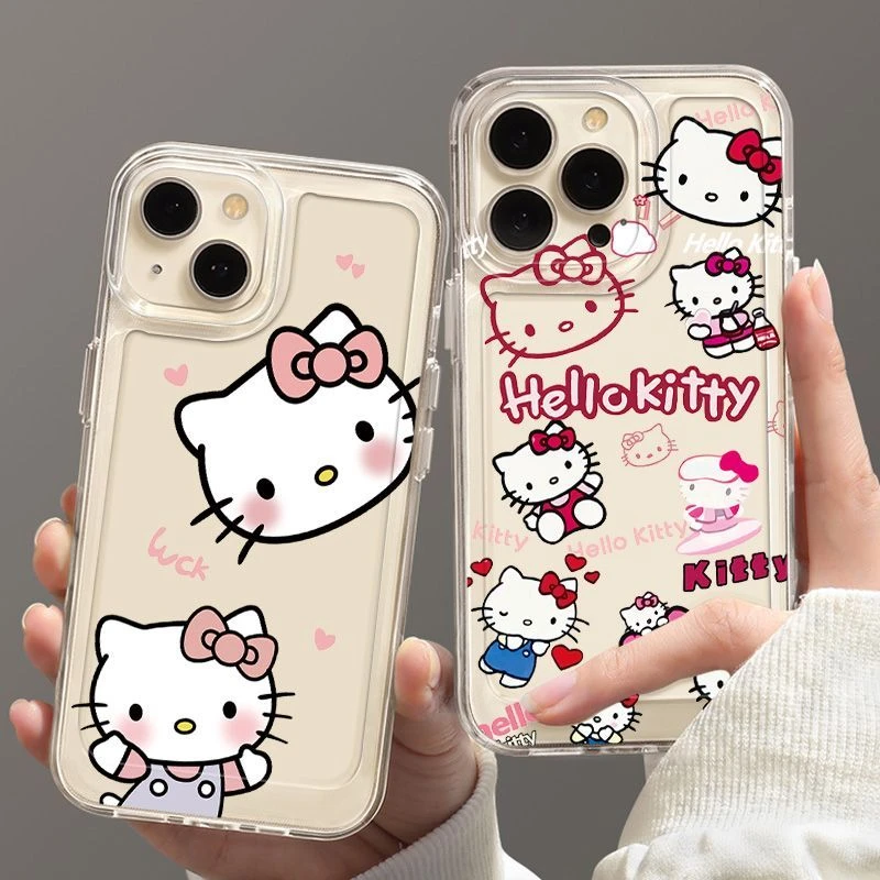 卡通凯蒂苹果14手机壳iPhone13ProMax女7新款8P/12/xr全包X软壳11