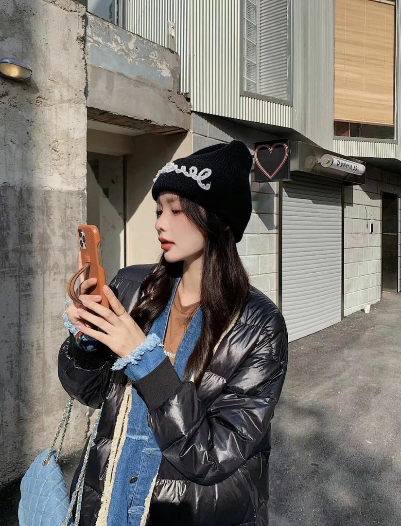 【天邑严选】KP23008牛仔拼接羽绒服