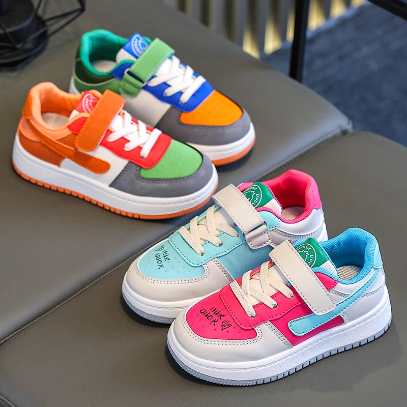 儿童板鞋女童2026新款春秋童鞋鸳鸯鞋男童运动鞋潮牌多巴胺休闲鞋