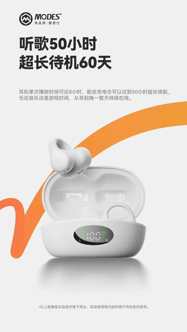 准新品 MODES/摩登仕 抬杠优选专属 摩登仕H3耳夹式耳机