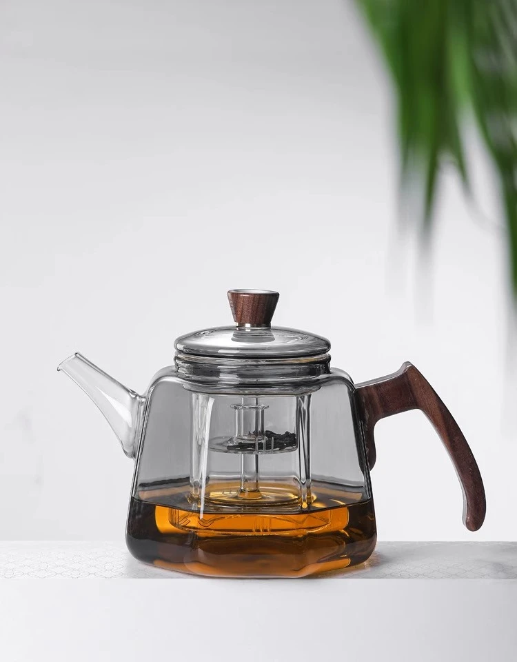 耐高温加厚玻璃煮茶壶大容量烧水壶侧把煮茶壶家用煮水壶