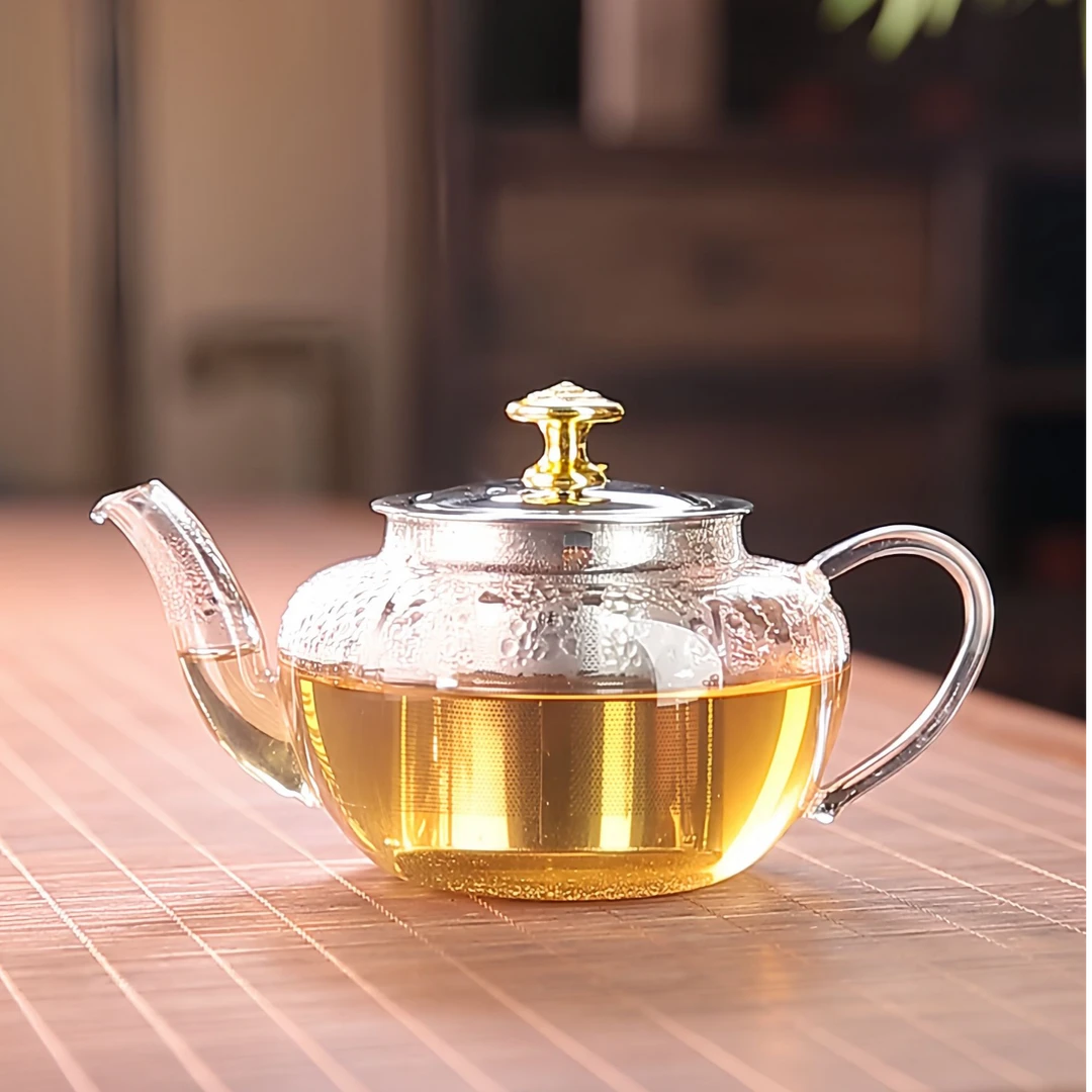 玻璃泡茶壶茶水分离耐高温加厚茶具套装家用带过滤泡茶器花茶水壶