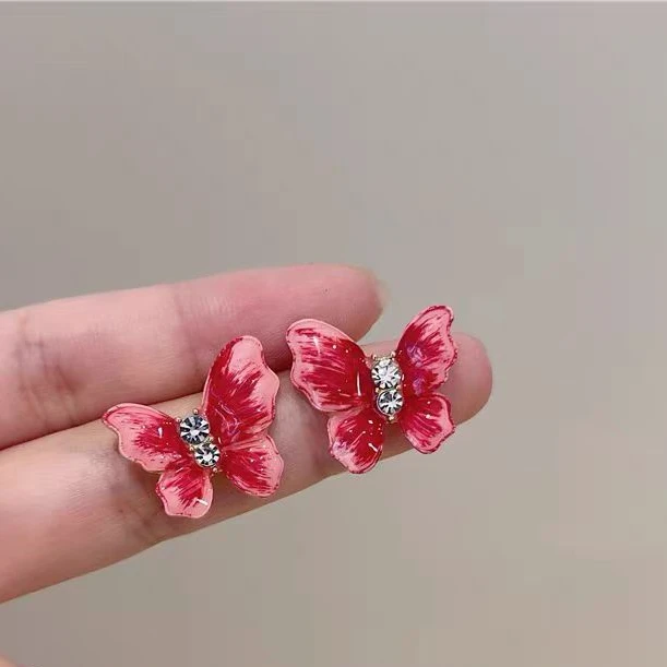 合金亚克力耳饰 2446气质时尚百搭简约轻奢中古vintage耳环