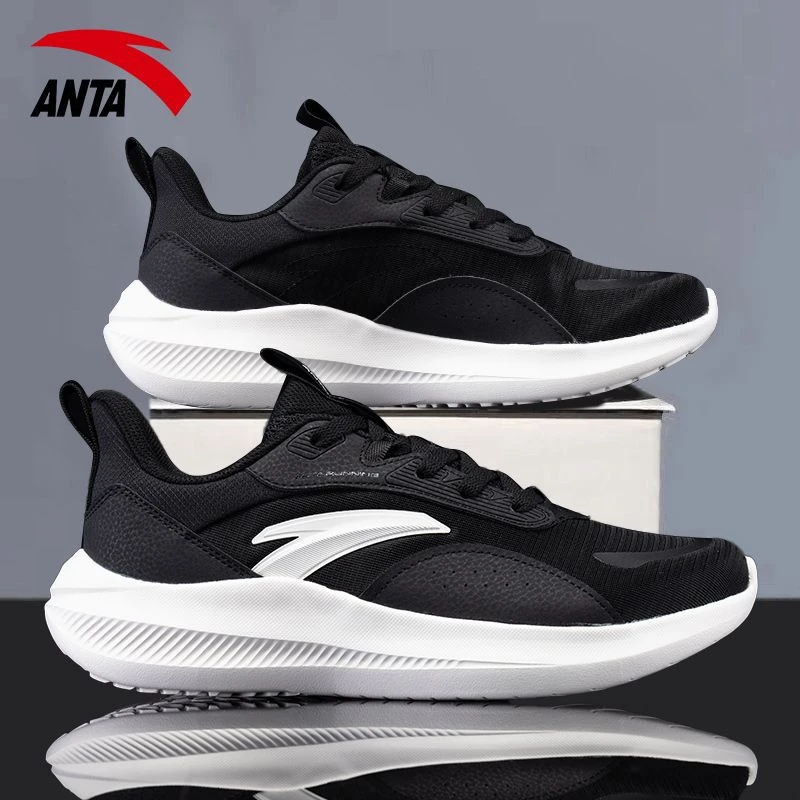 安踏男鞋情侣跑鞋网面软底跑步鞋秋冬轻便休闲鞋网鞋正品运动鞋男