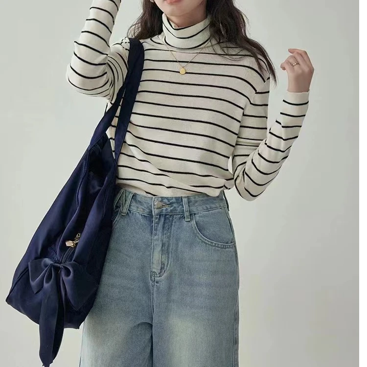 【井施】Z  2300 131 时尚气质条纹针织衫