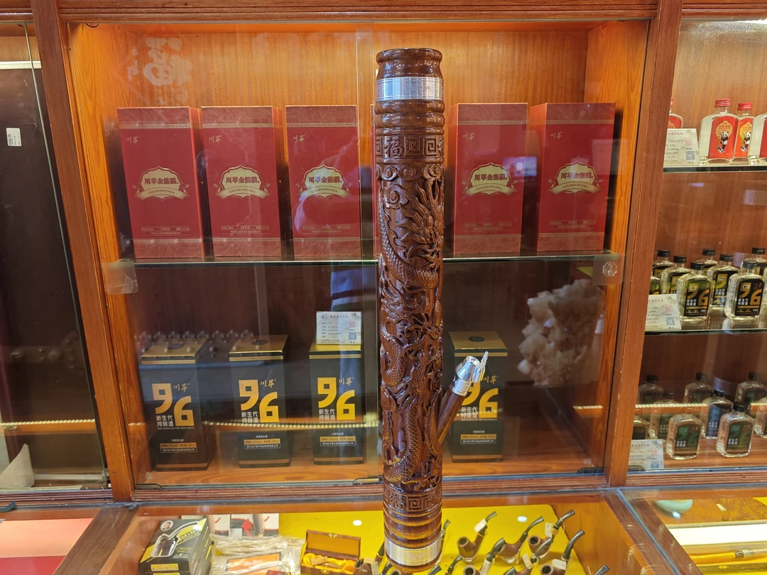 非洲沙比利九龙雕（穆老爹非遗工艺）水筒筒