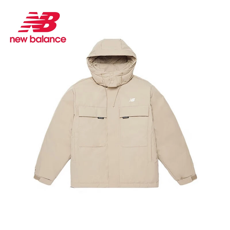 New Balance NB羽绒服连帽男女中性款冬季工装外套时尚潮AMJ34317