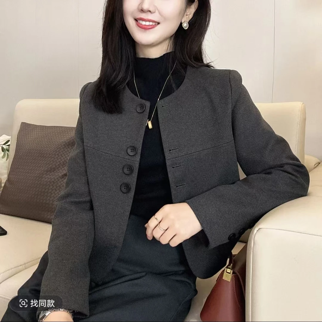 2024冬季新品小香风气质女士短款开衫外套3928