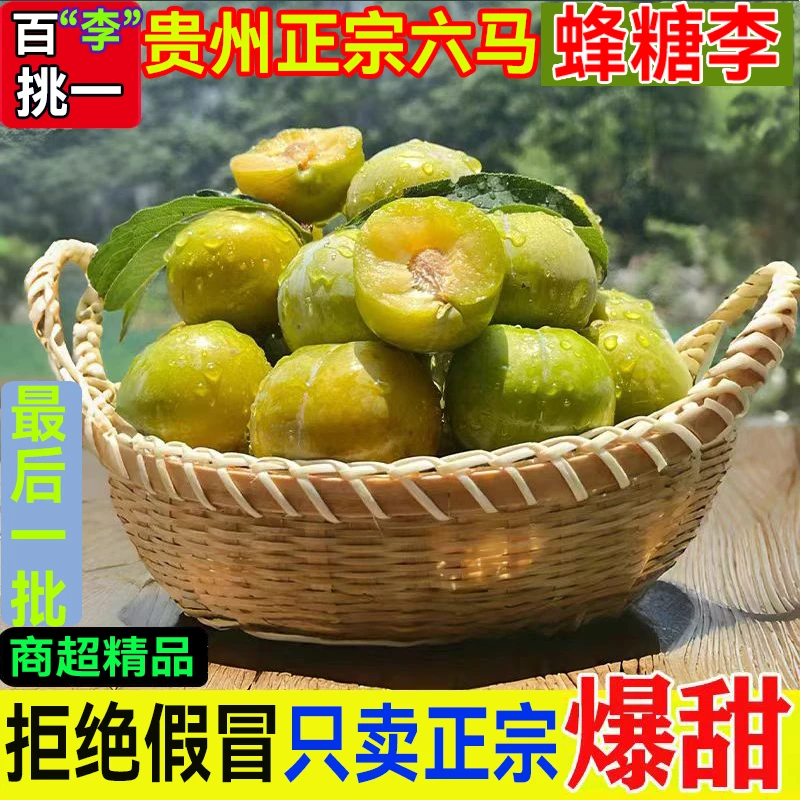 正宗贵州高山蜂糖李蜂蜜水果新鲜镇宁脱骨李子当季整箱应季礼盒