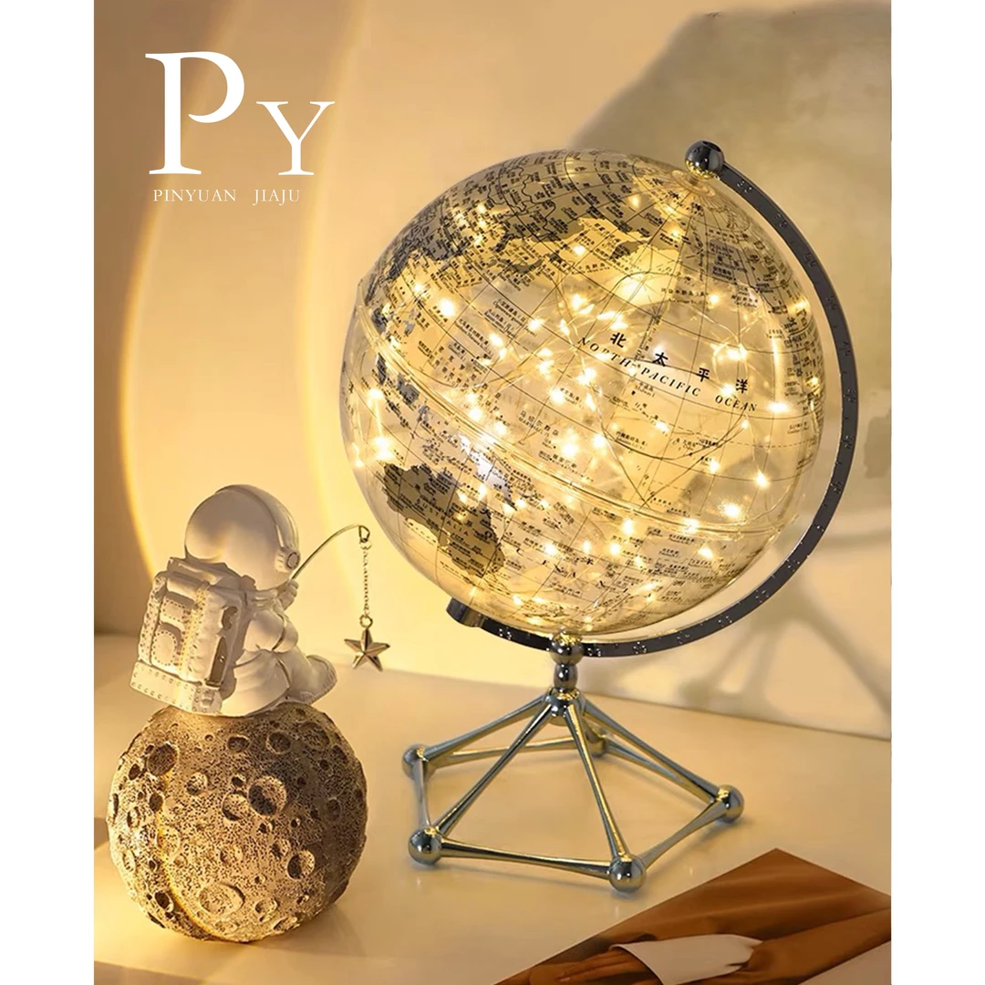 现代创意高档酒柜地球仪摆件家居客厅电视柜酒柜办公室桌装饰品