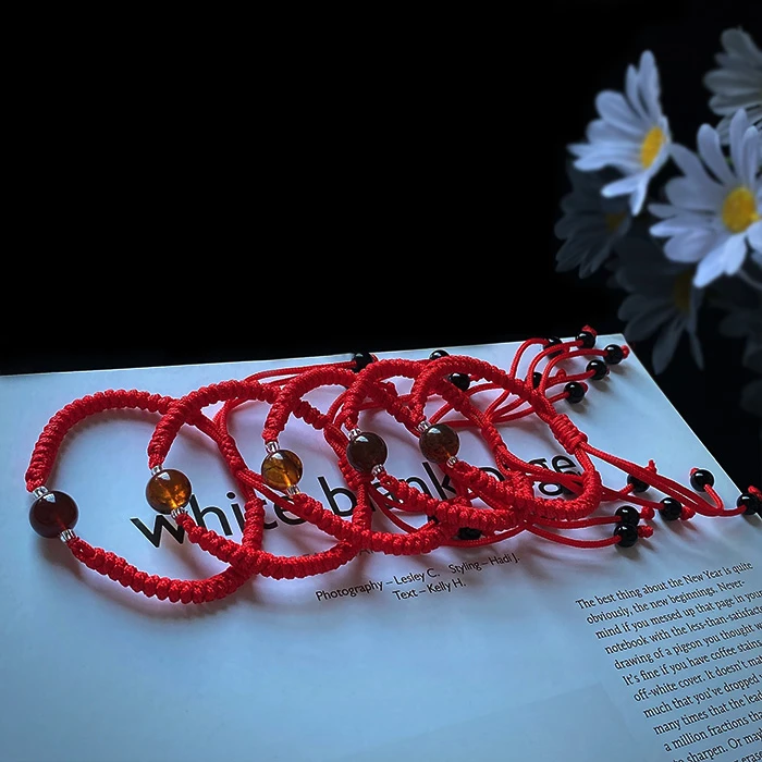 1888/(ZY888-196) 手工编织琥珀手绳（每号限一单）/多样性发/1件