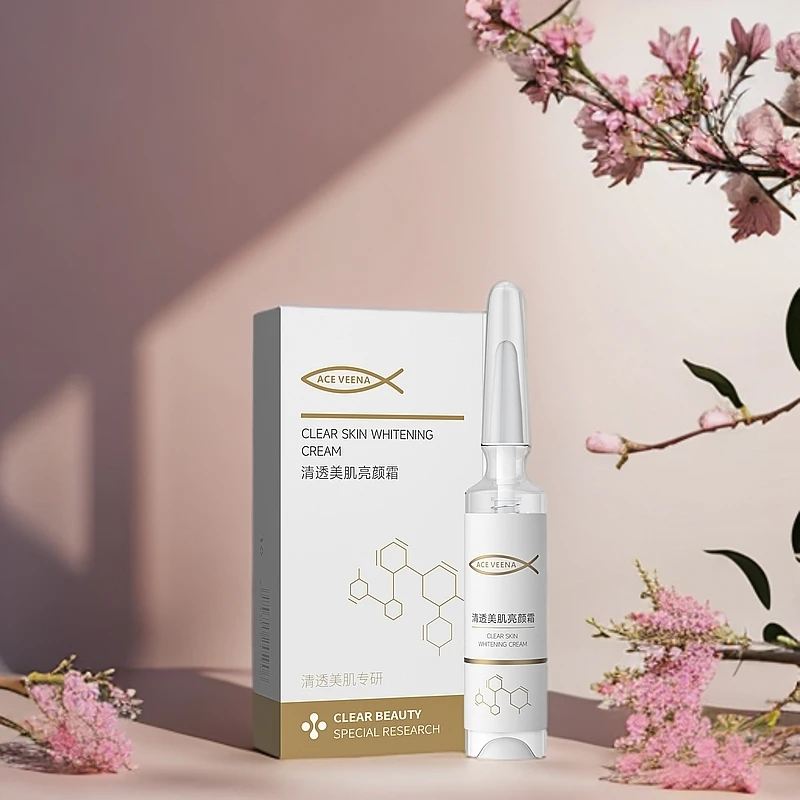 清透美肌亮颜霜抗氧不脱皮美肤提亮肤色淡纹黑色素祛黄点点霜