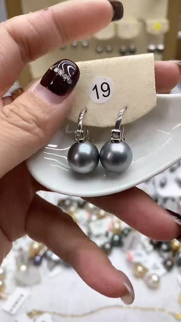 【闪购商品】海水珍珠耳饰银S925镶嵌2