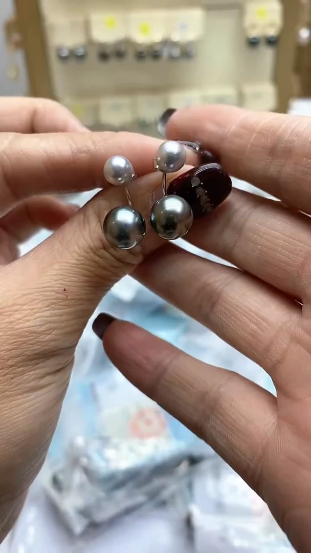 【闪购商品】海水珍珠耳饰银S925镶嵌2