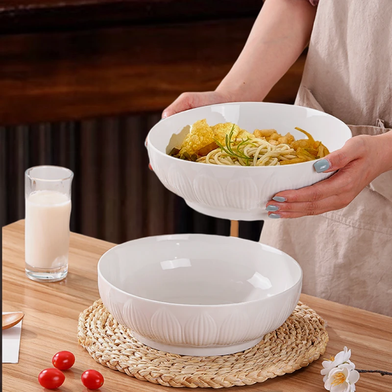 【1只装】9英寸汤碗健康陶瓷大容量汤碗家用大汤碗大号家用餐具