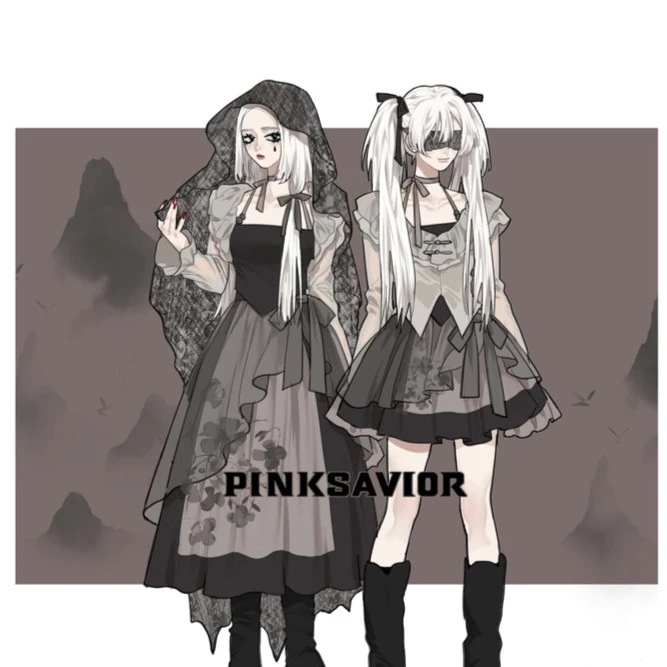 PINKSAVIOR【无尽夏】新中式深色系吊带半裙开衫春夏套装