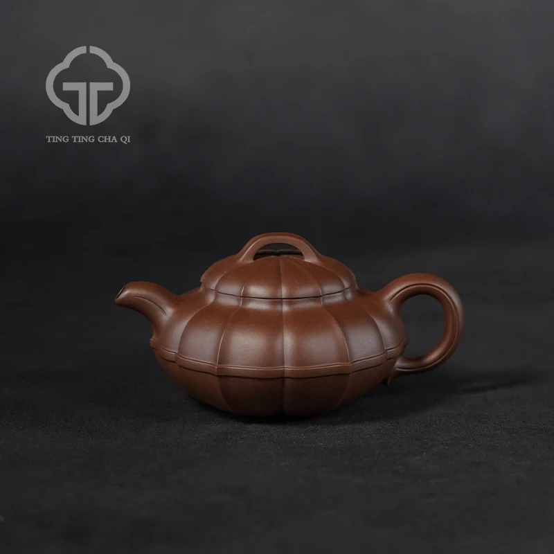 珽珽茶器 范楠制 合菱壶 底槽清 250cc 紫砂壶*P