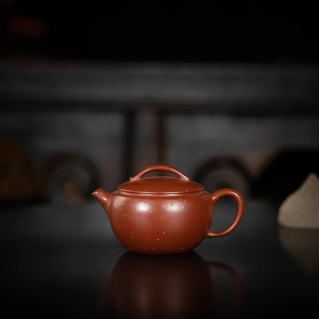 珽珽茶器 杨志 云瓦 朱泥铺砂 150cc 家用紫砂壶