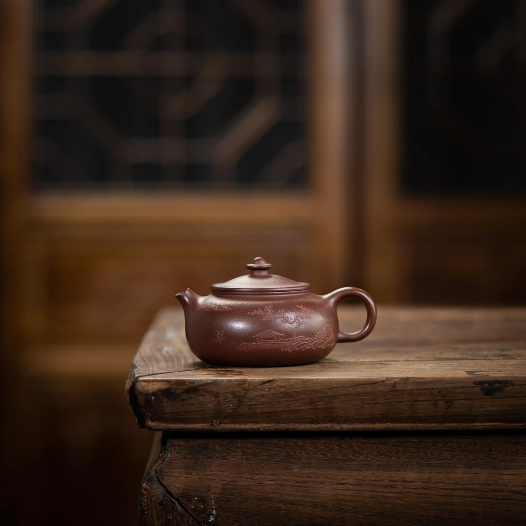 范家壶庄 凌宇（泥绘）大生底槽清 150cc 紫砂壶