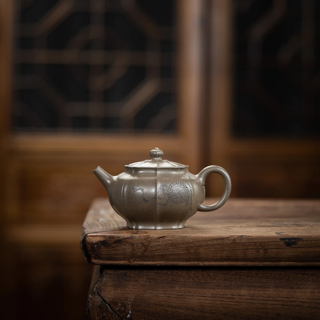 范家壶庄 云锦如意 陈红珍 大生青段 230cc 紫砂壶