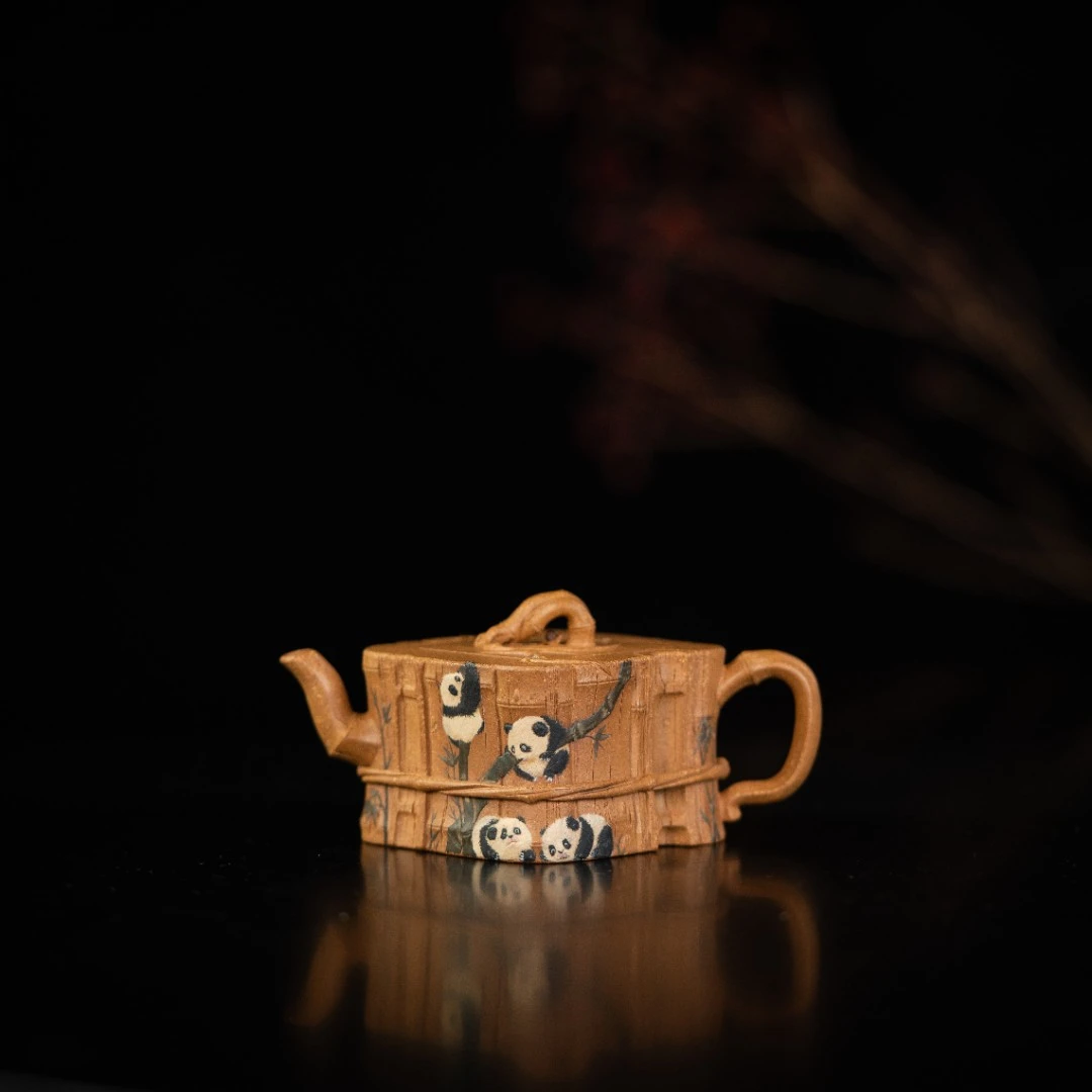 万物生一福宝 陈轶男制 黄金段110cc紫砂壶