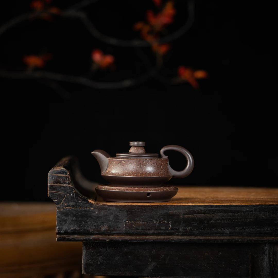 金钱豹（二）范仁良制 紫泥 100cc 紫砂壶泡茶茶壶