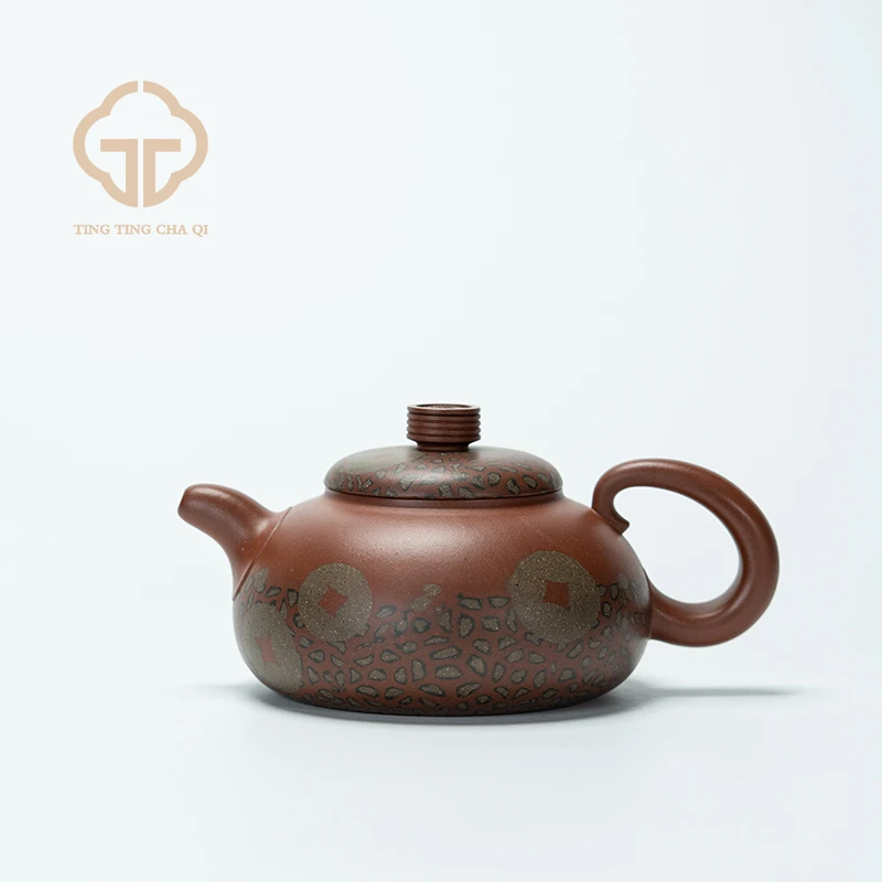 金钱豹(三)范陶琦制 清水泥 270cc 家用紫砂壶泡茶茶壶