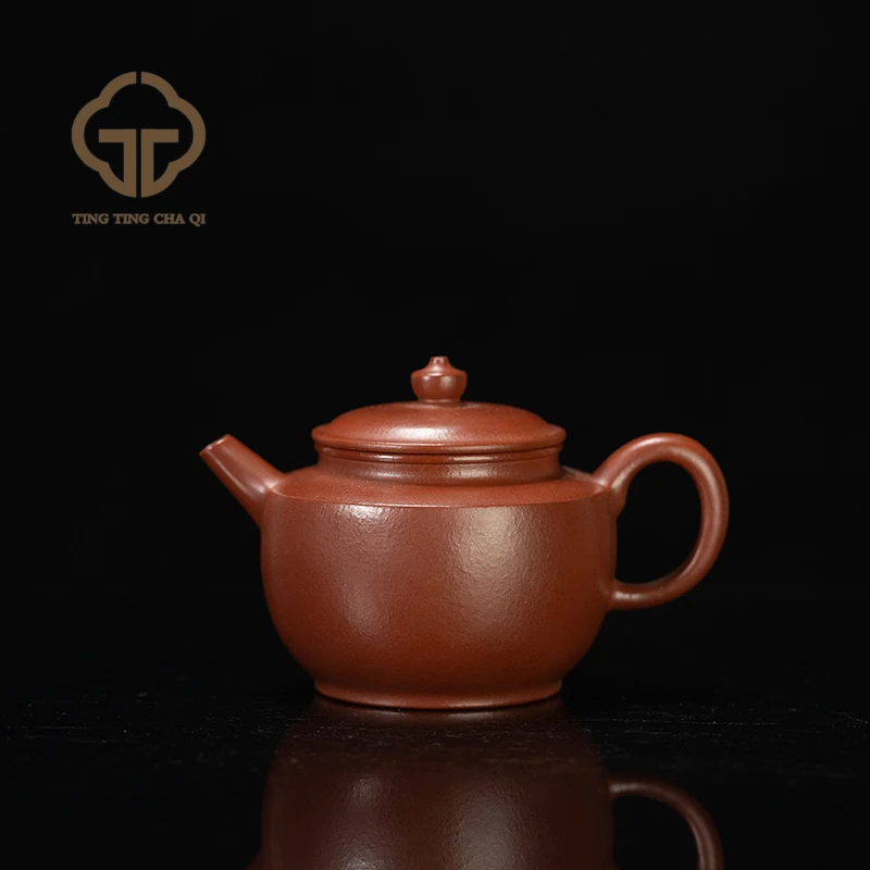 折肩宫灯 杨志制 朱泥 130cc 紫砂壶家用泡茶茶具