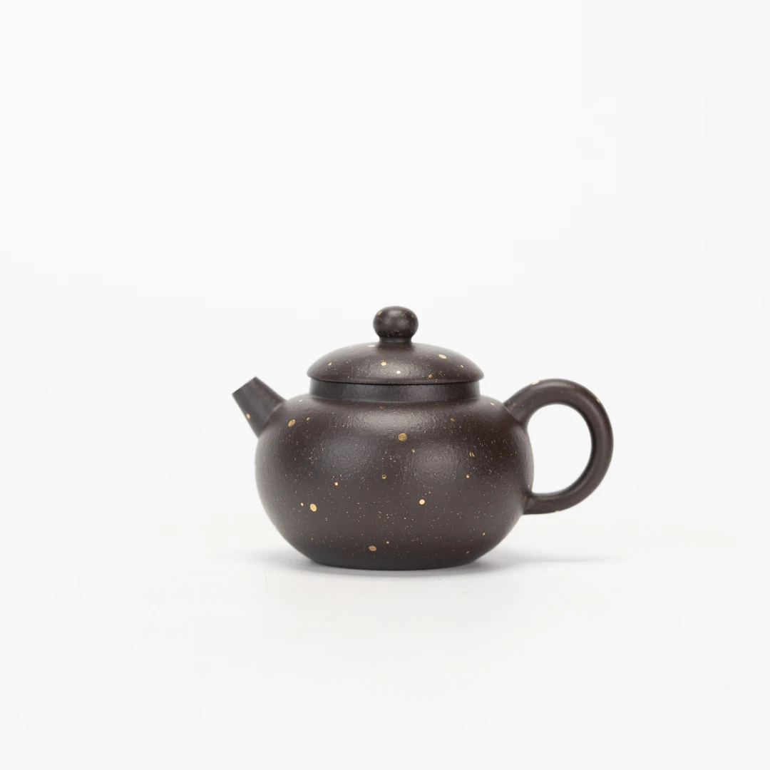 缘洒金 吴静制 乌金砂150cc 紫砂壶