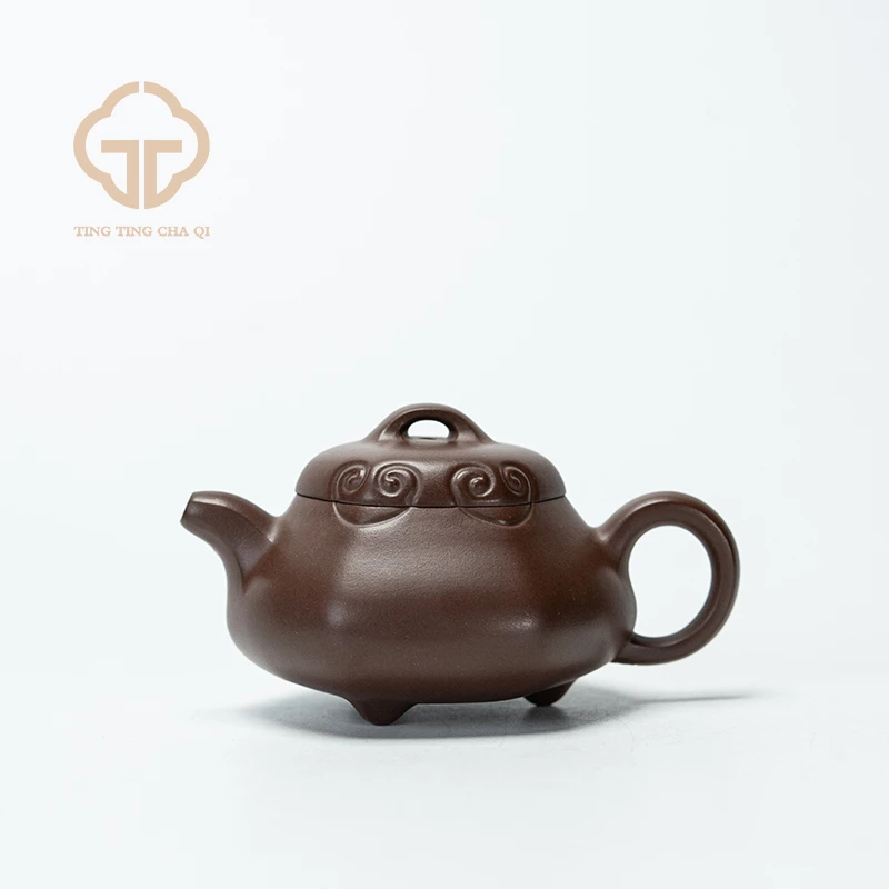 哲园 此生不换 林曼曼制 某革紫泥 120cc 紫砂壶