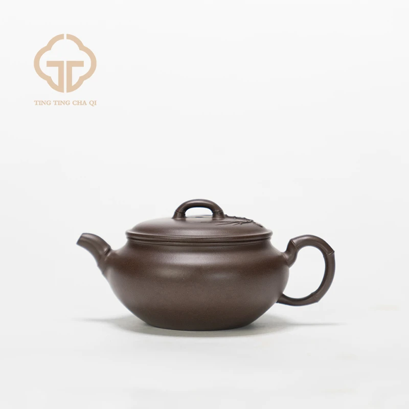 珽珽茶器 刘飞洋 松风竹炉 紫泥 190CC 紫砂壶泡茶壶茶具
