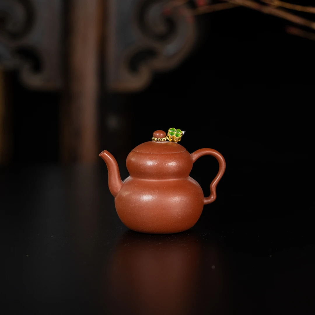 【亦缶】小福禄 亦缶 红皮龙120cc 家用紫砂壶