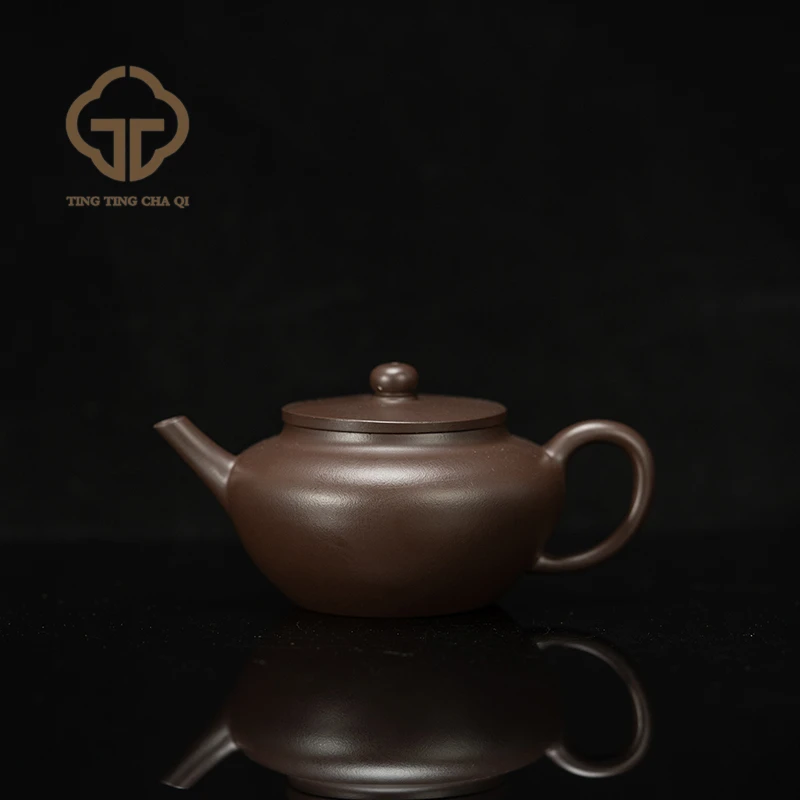 珽珽茶器 郭纪云制 明式水平 某革泥 170cc 紫砂壶*P