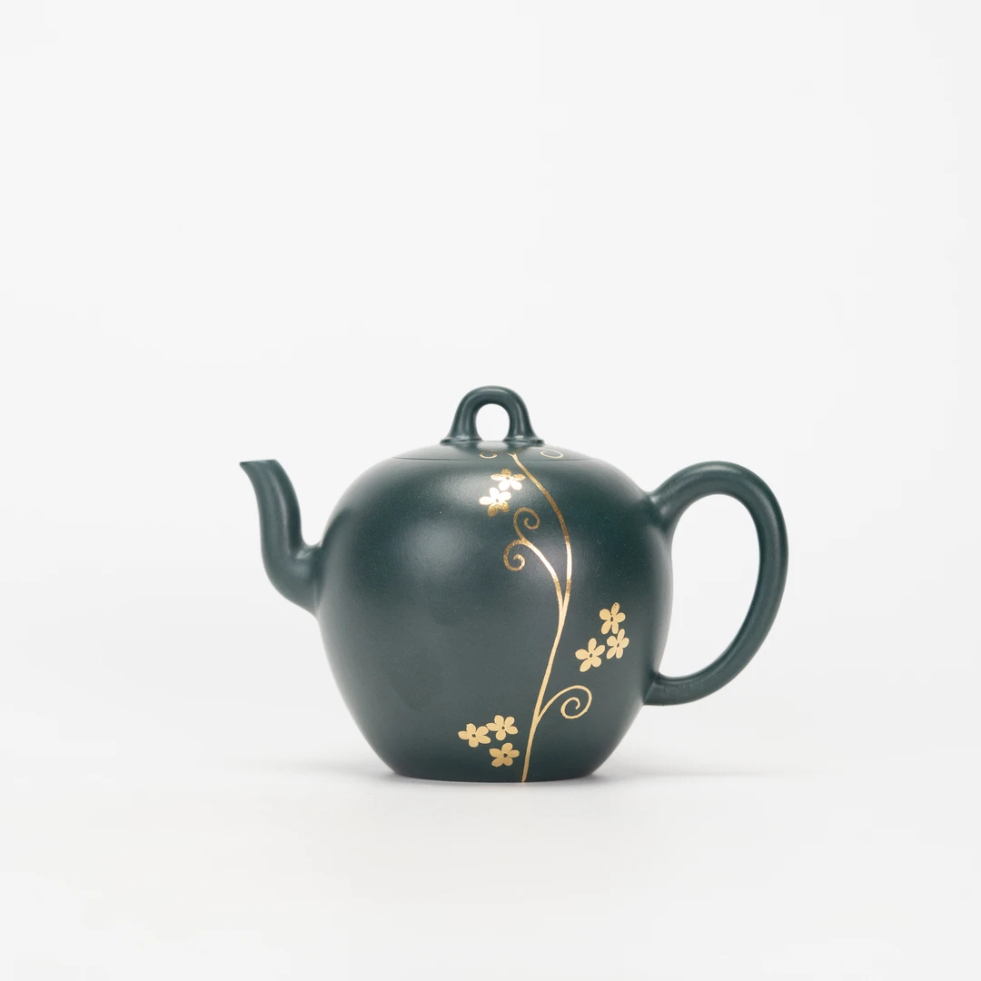 华阳（描金）吴静制 苏门答腊青 220cc 家用紫砂壶