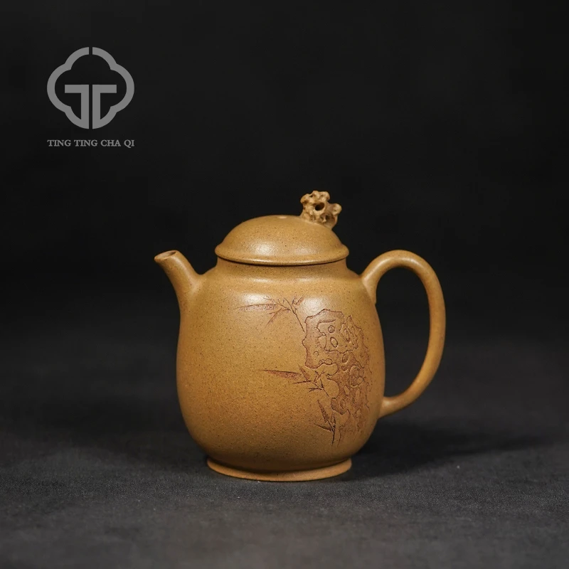 珽珽紫砂 刘敏制 太湖石 段泥 160cc 紫砂壶家用泡茶茶具