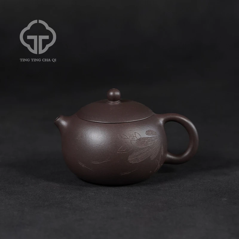 珽珽茶器 薛大宝制 西施壶 紫泥 180cc 紫砂壶家用泡茶茶具