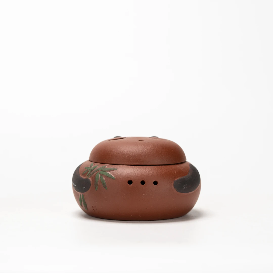 珽珽茶器 熊猫香炉 降坡泥 家用茶周边茶道器具
