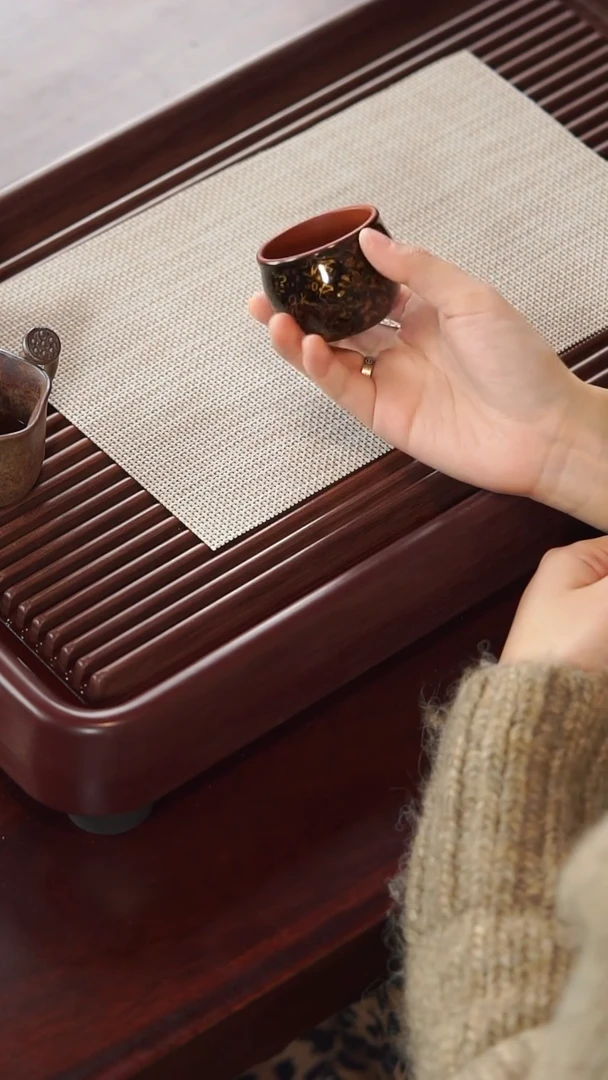 【闪购商品】紫砂杯子13号JHSQ于华皞大漆杯65c