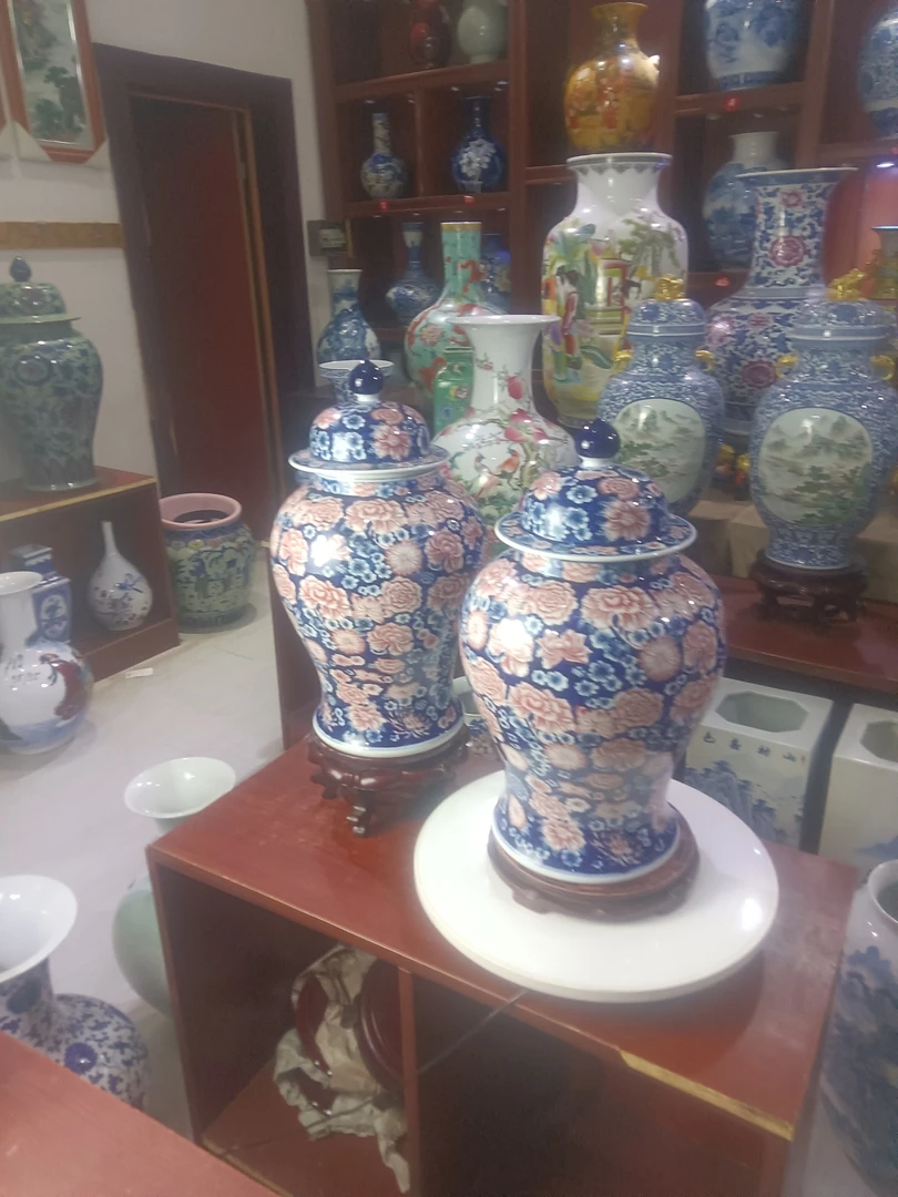 景德镇万花蒋金罐