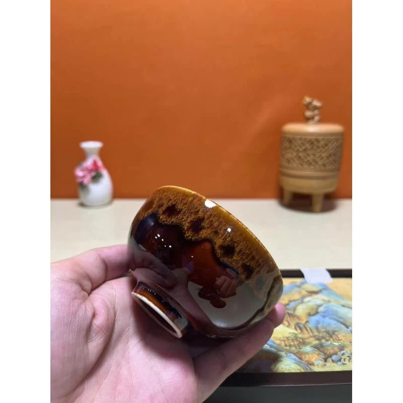 窑变陶瓷主人杯S01007