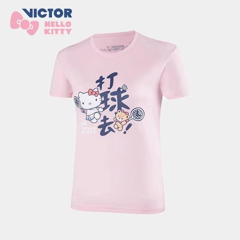 胜利VICTOR威克多HELLO KITTY联名速干T恤短裙