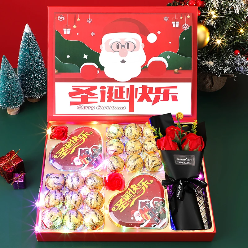 圣诞节巧克力礼盒装送女朋友女友女生闺蜜老婆高颜值零食生日礼物