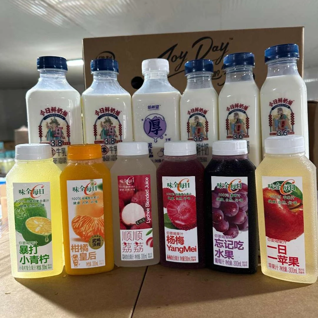 【强烈推荐】3*455ml新希望今日鲜奶铺+3*255新希望今日鲜奶铺+6*300ml味全每日C100%果汁
