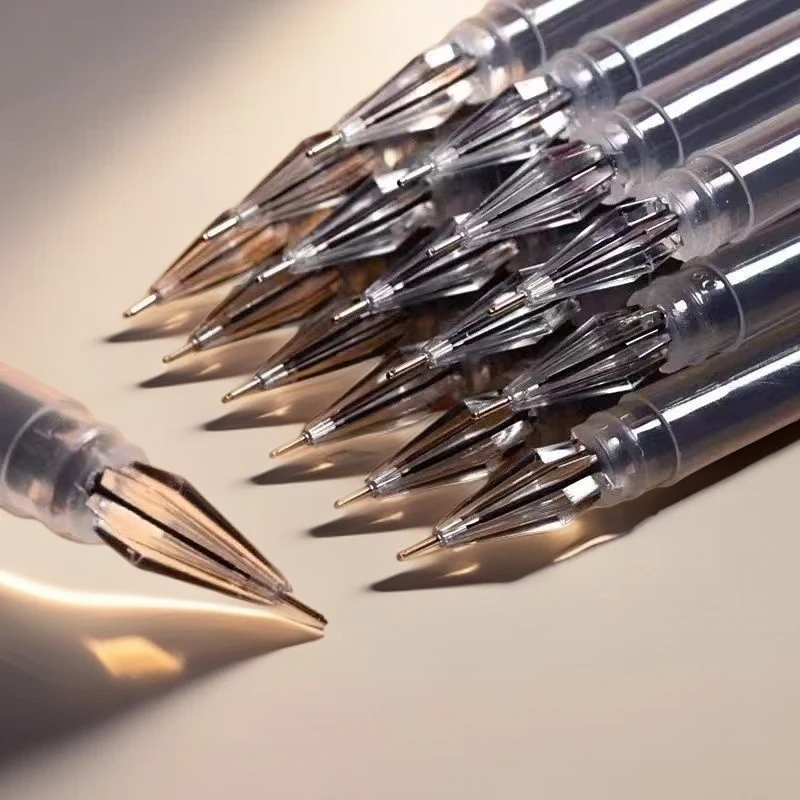 最炫钻石头中性笔红蓝黑色大容量巨能写ins风高颜值学生用水性笔