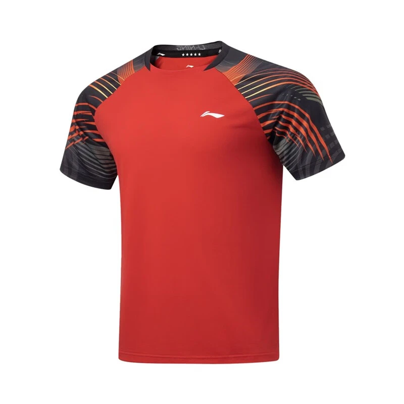 LI-NING/李宁乒乓球服排汗透气运动服可印字舒适休闲时尚夏季短袖