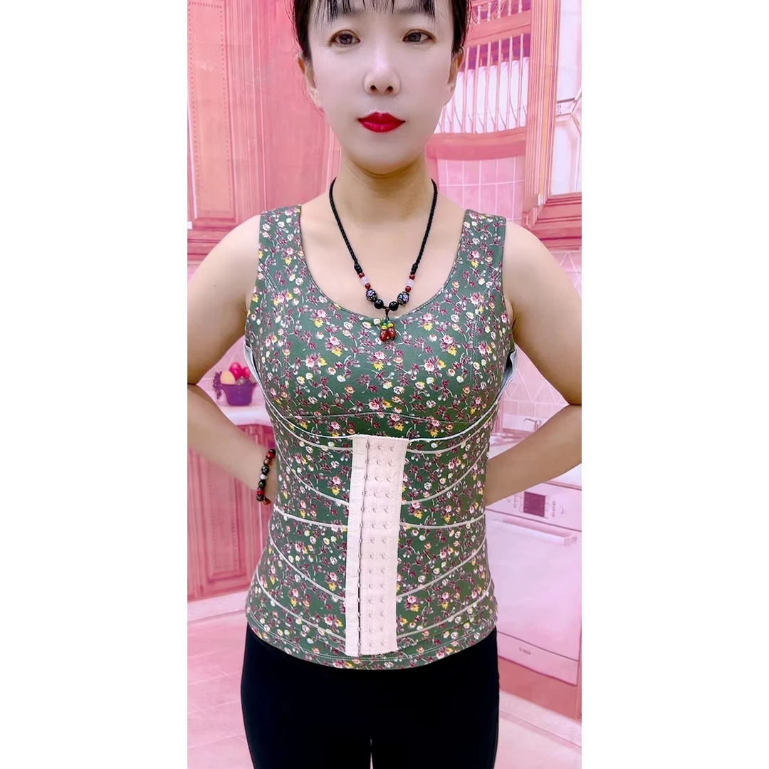 新款塑身衣免穿文胸束腰背心