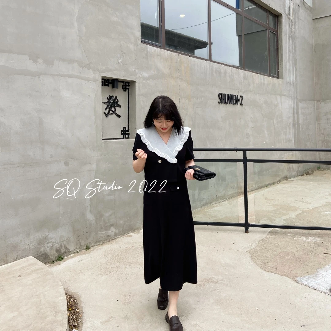 秘密花园花边领外套 卡码拍大